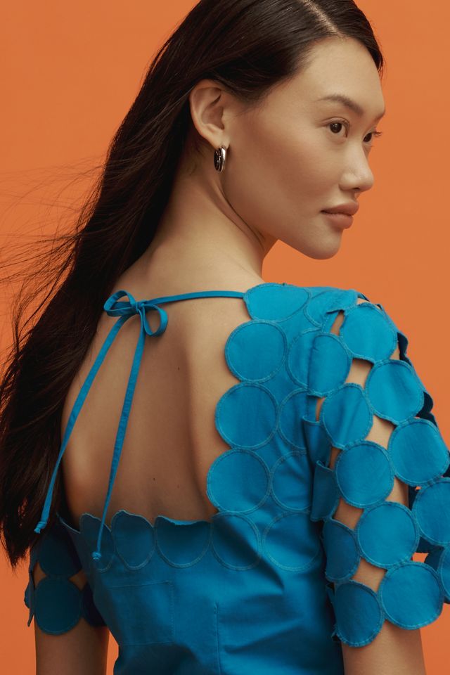 By Anthropologie Cutwork Mini Shift Dress #1