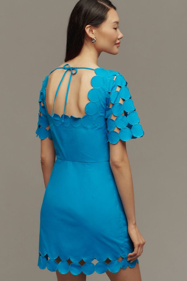 By Anthropologie Cutwork Mini Shift Dress #3