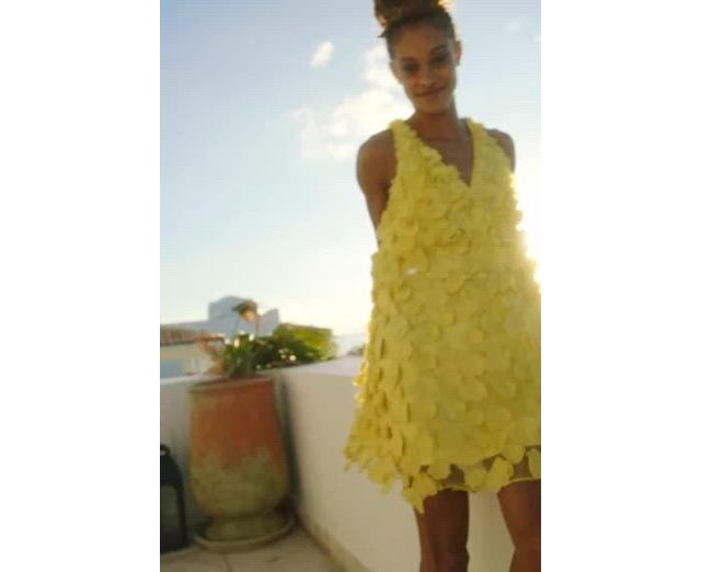 halter neck dress cover up Heathered Halter Mini Cover Up Dress Orange / XL