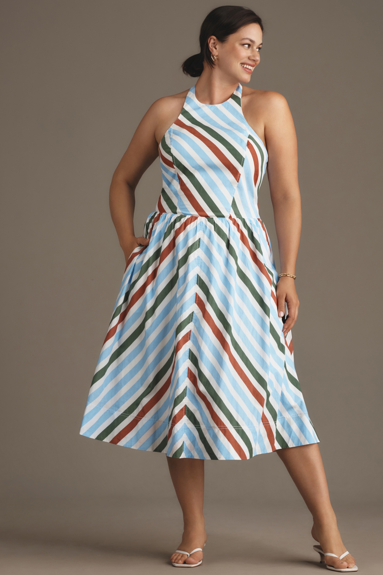 Maeve Halter Midi Sundress