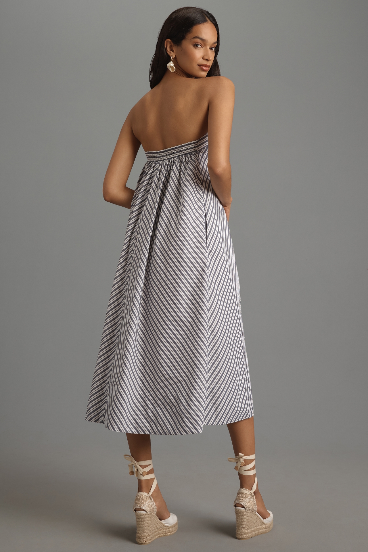 Maeve Strapless Canopy Midi Dress