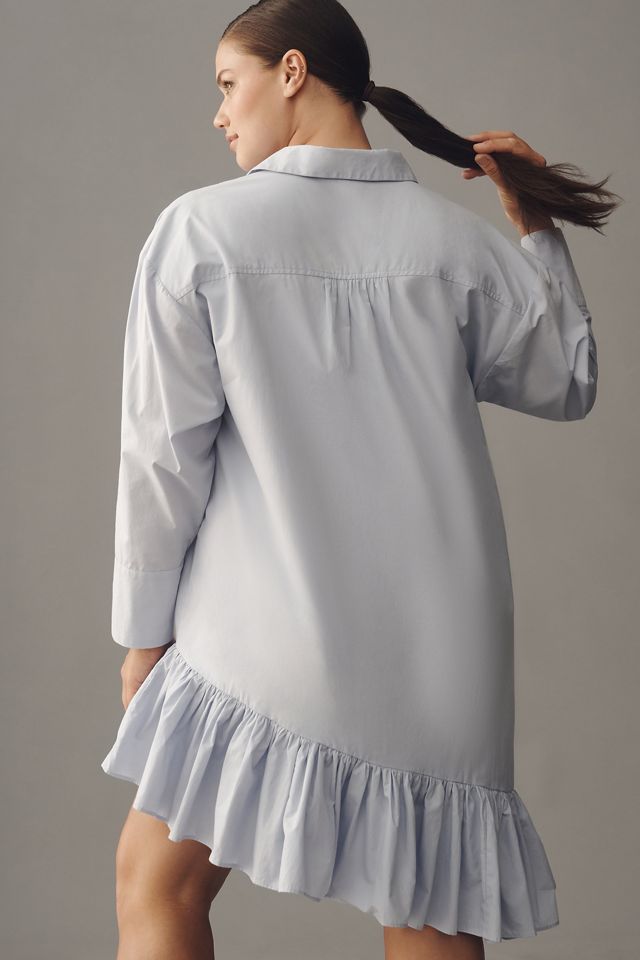 Maeve Long-Sleeve 3D Bows Asymmetrical Mini Dress #5