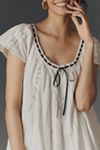 By Anthropologie Tie Mini Swing Dress