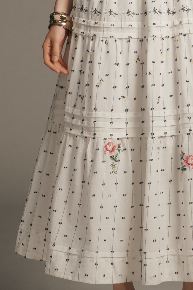 The Somerset Embroidered Dobby Maxi Dress #1