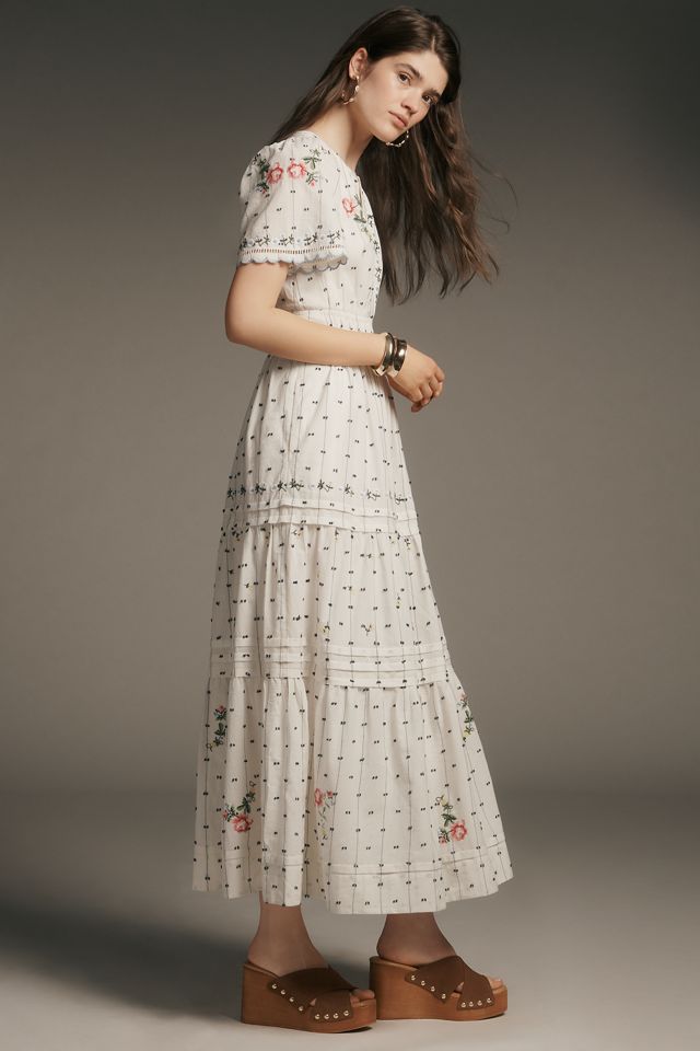 The Somerset Embroidered Dobby Maxi Dress #2