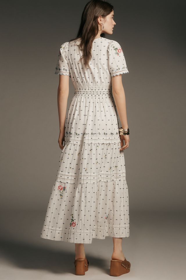 The Somerset Embroidered Dobby Maxi Dress #3