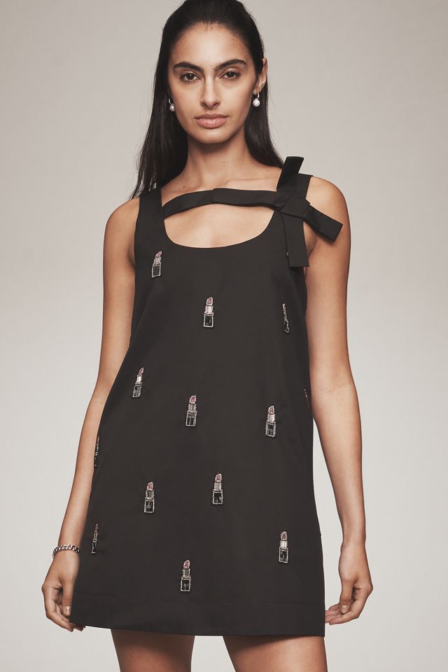 Maeve Sleeveless Bow Shift Mini Dress #3
