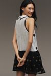 Maeve Sleeveless Embellished Drop-Waist Mini Dress