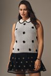 maeve sleeveless embellished drop-waist mini dress Maeve Sleeveless Embellished Drop-Waist Mini Dress