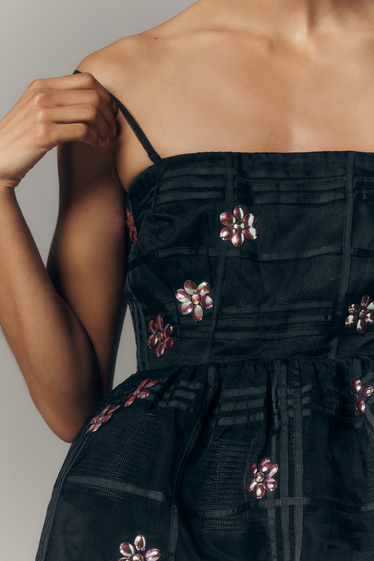 Maeve Strapless Embellished Fit & Flare Mini Dress