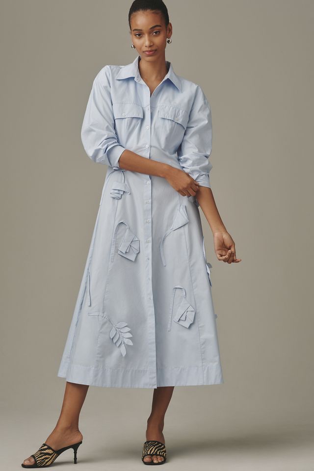 knee length dresses for ladies The Assembly Line Shirt Dress – The Fold Line main image 1