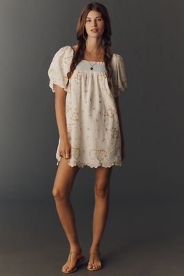 maeve long sleeve embroidered boho mini dress The Carrie Boot 7.5 main image 1