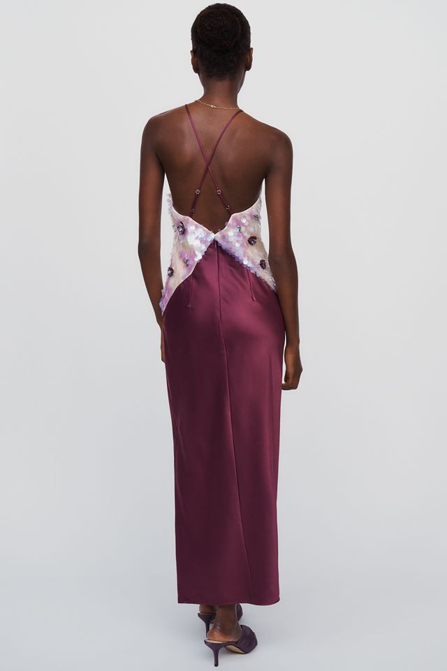 Maeve Sequin Slip Midi Dress #2