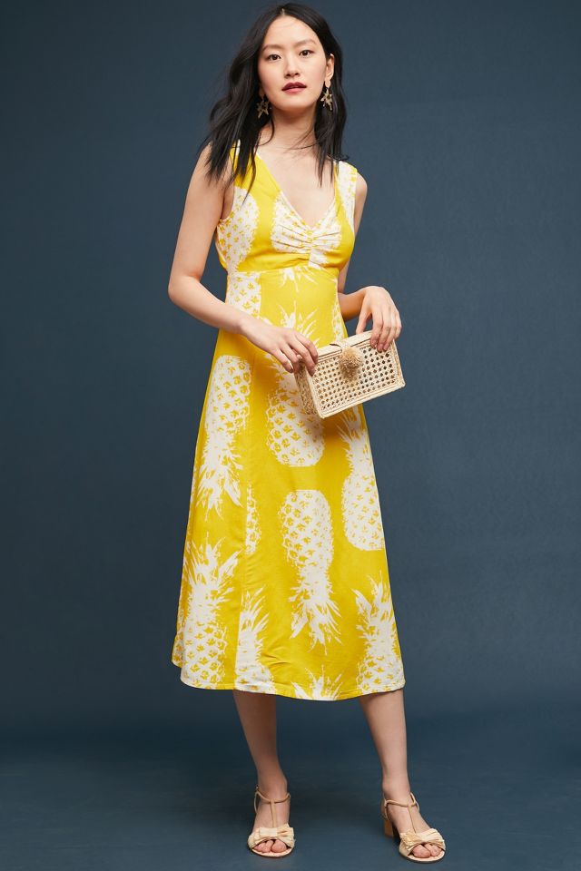 Pineapple midi dress best sale