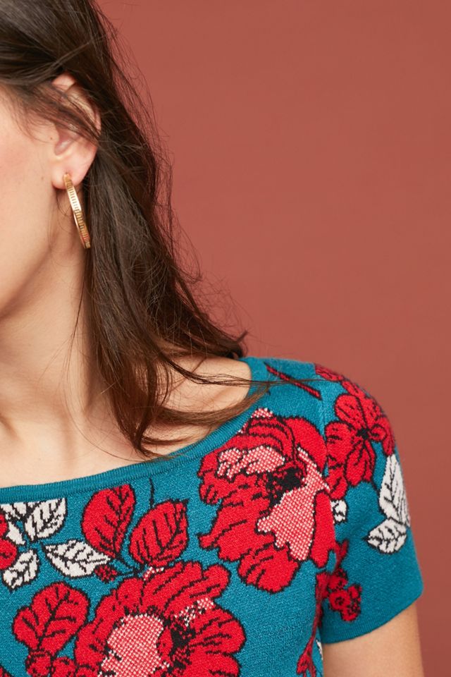 Allison Floral Sweater Dress #1