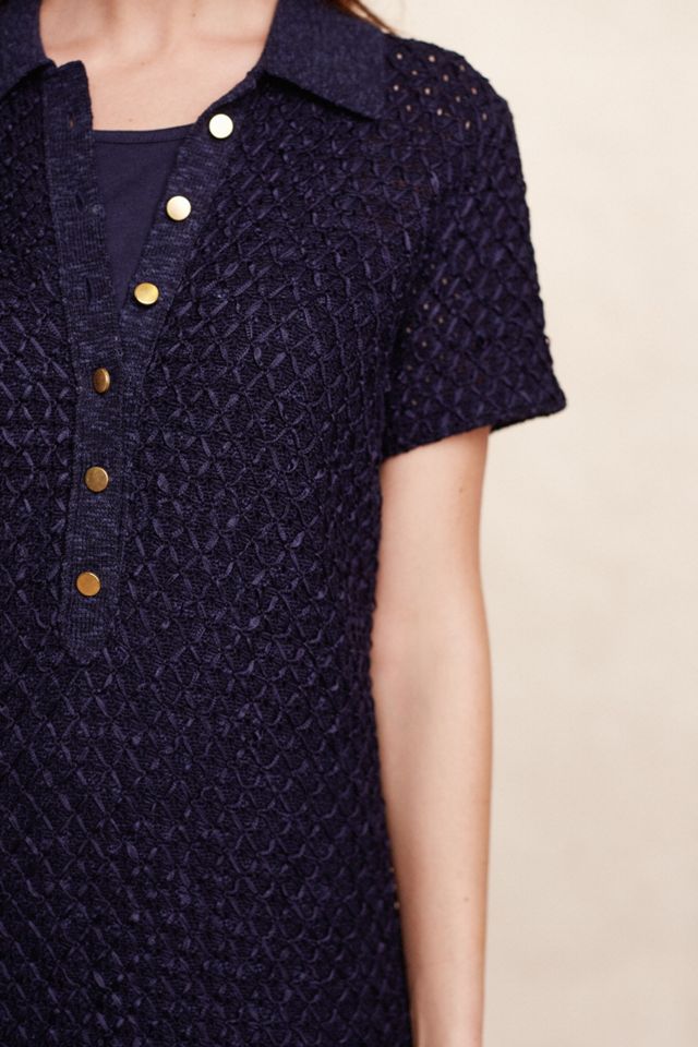 Diamond-Knit Shirtdress #3