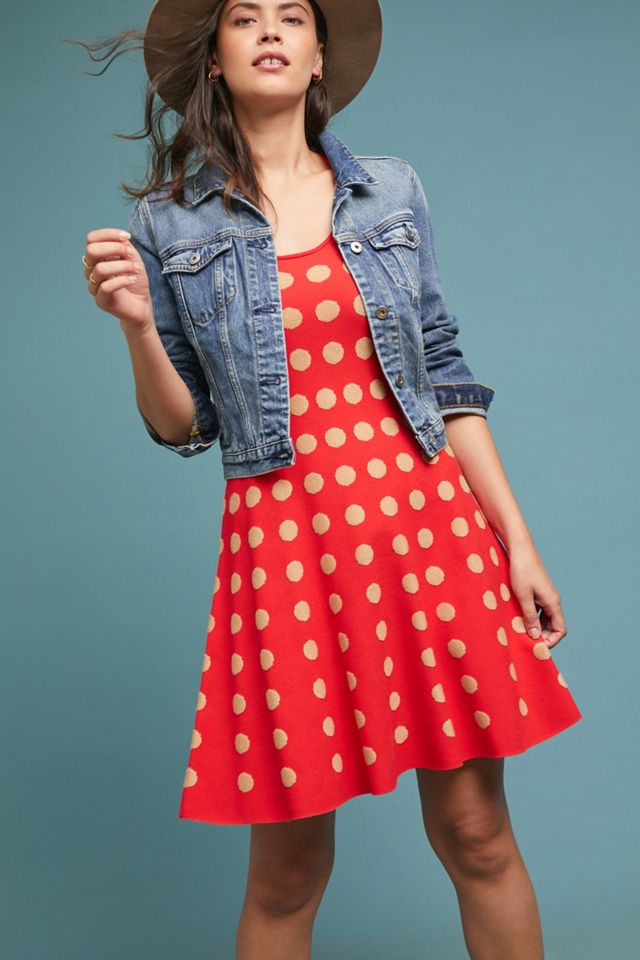 Tonal Polka Dot Dress