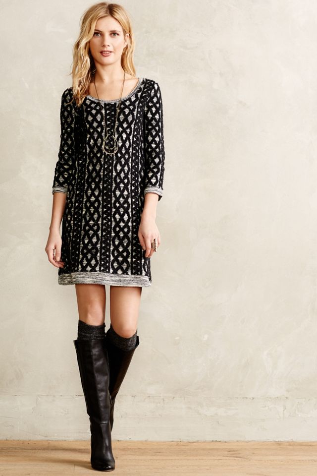 Sweaterstiched Tunic Dress #1