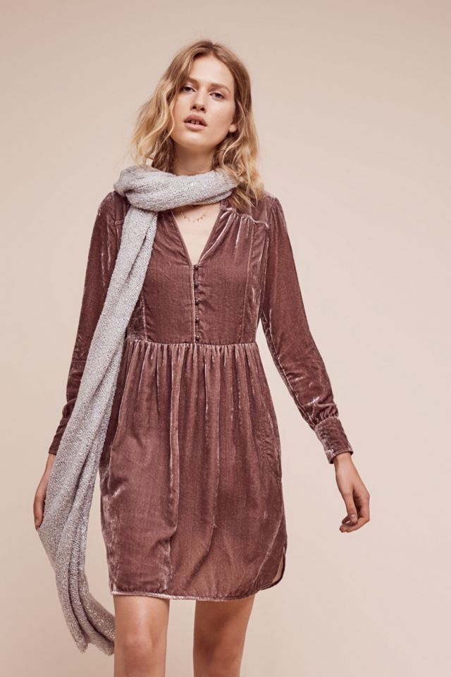 Velvet Shirtdress #1