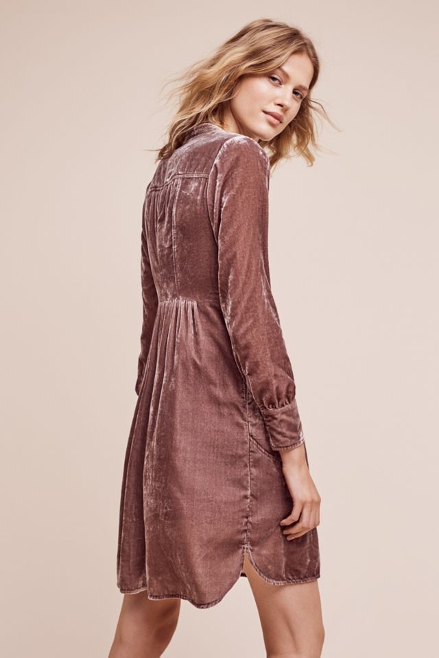Velvet Shirtdress #2
