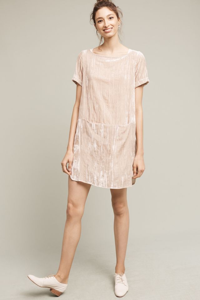 Crinkled Velvet Tunic #1