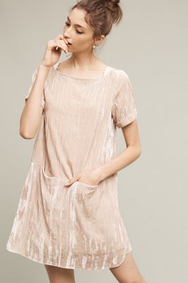 Crinkled Velvet Tunic