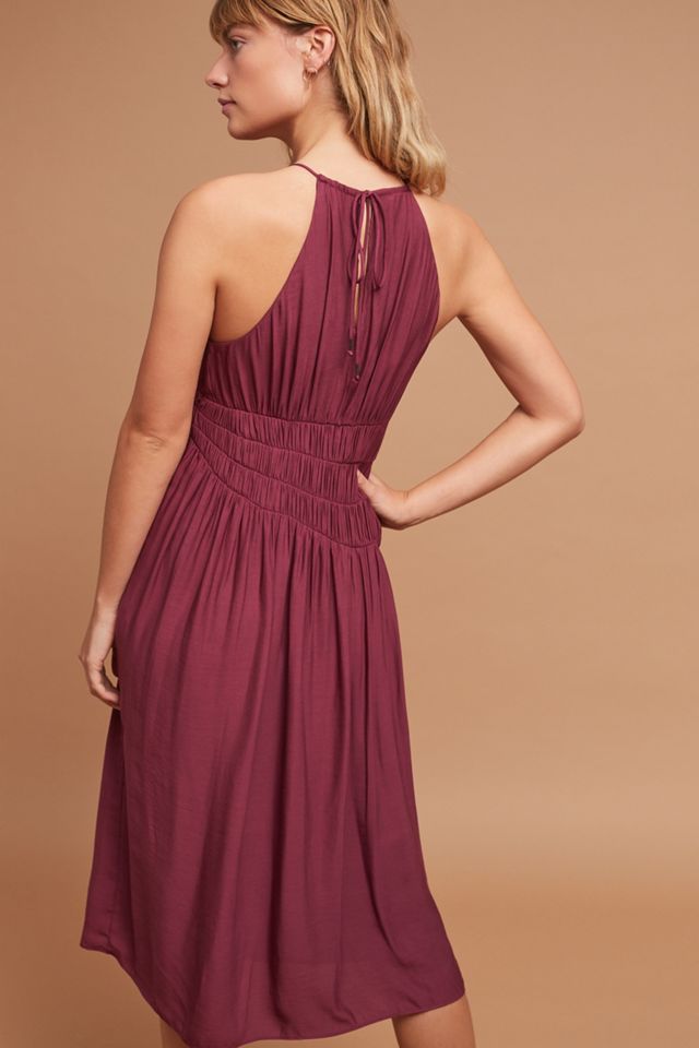 Smocked Halter Midi Dress #3