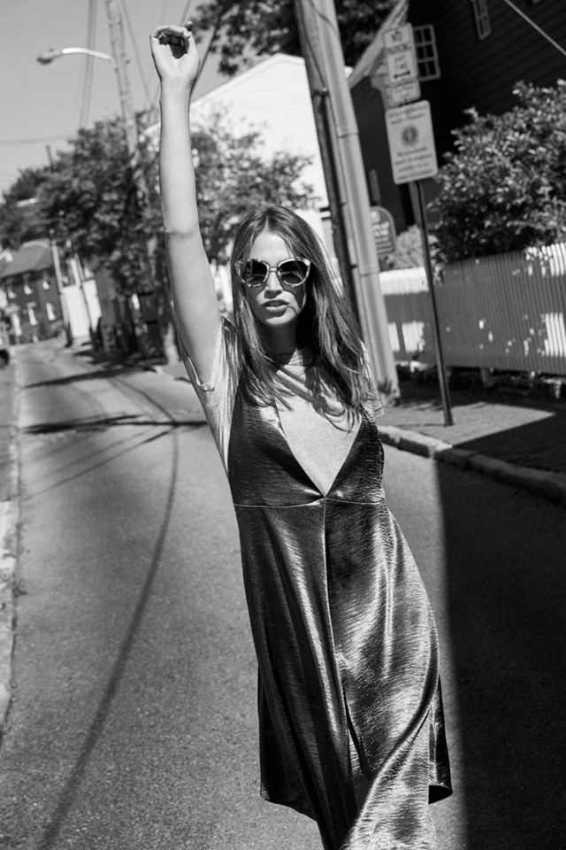 Tee Layered Slip Dress | Anthropologie