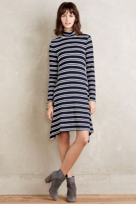 turtleneck swing dress