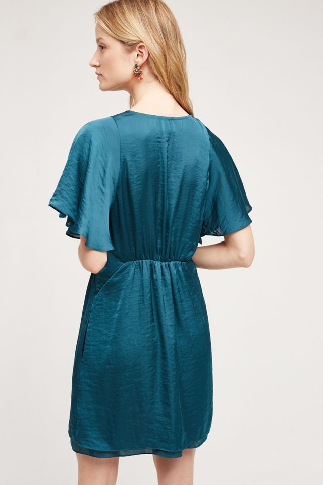 Fluttered Satin Dress #1