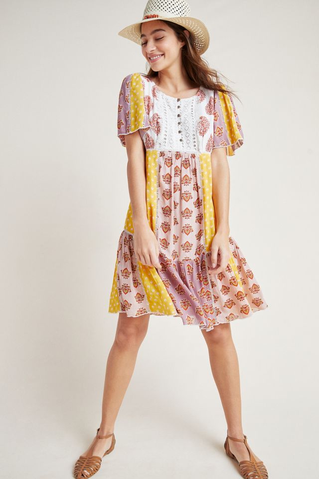 Anthropologie 2024 patchwork dress