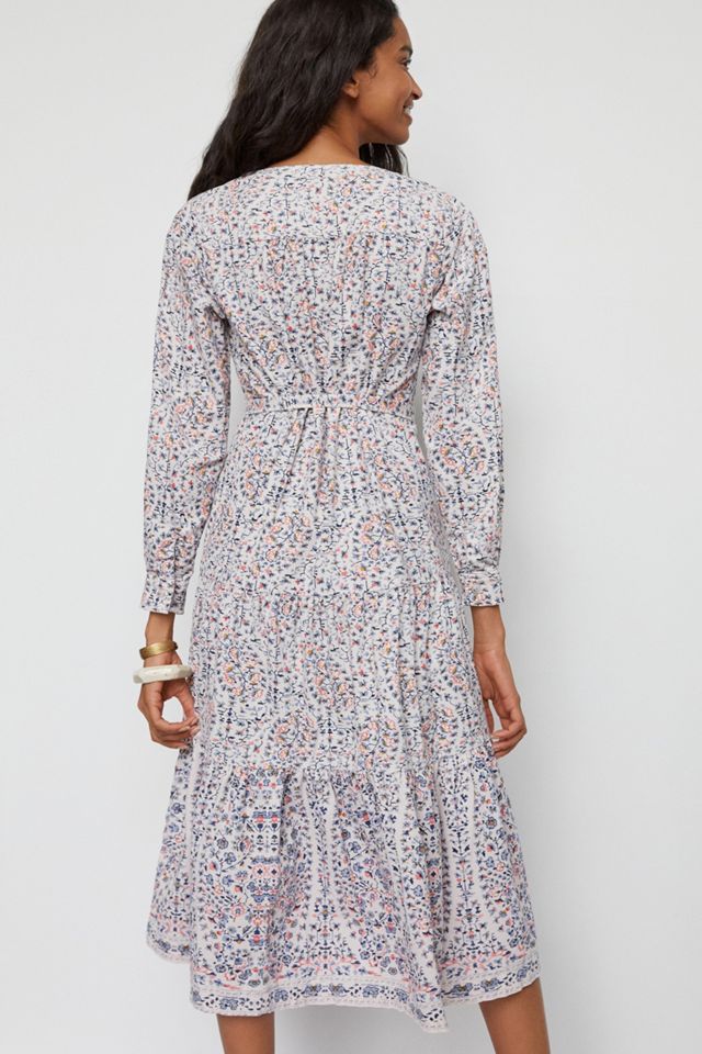Pilcro Marta Tiered Corduroy Midi Dress #5
