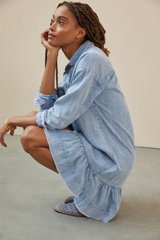 Pilcro Chambray Tunic Dress | Anthropologie