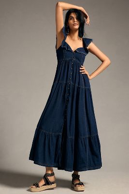 Sweetheart Denim Dress