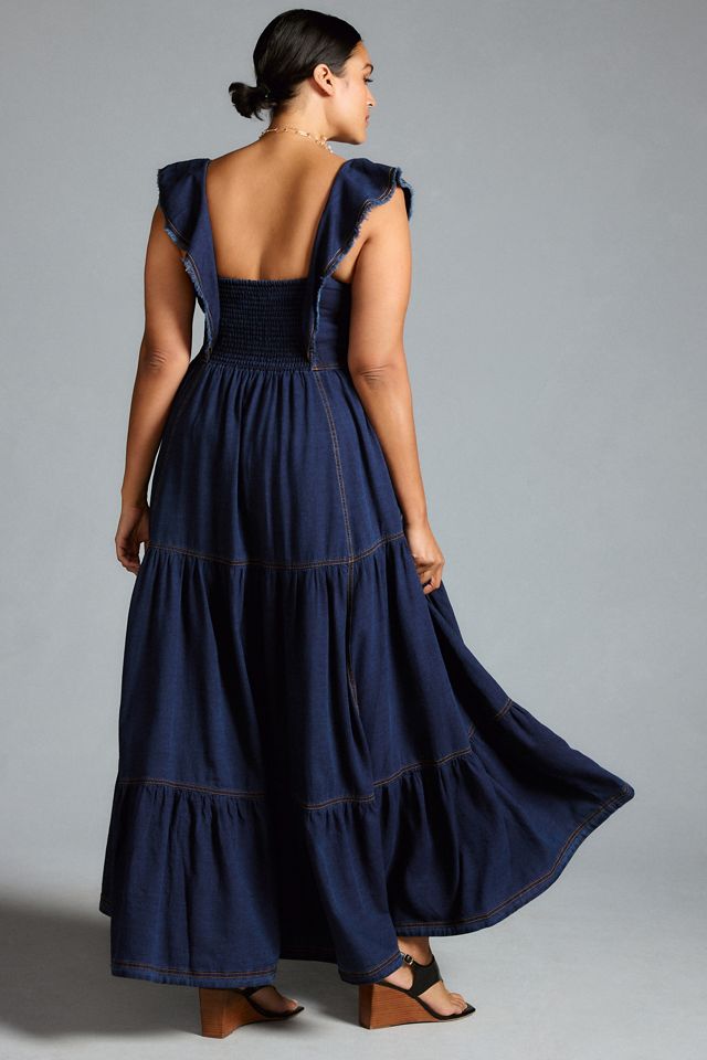 Pieces - Pcbillo Dungaree Denim Dress - 4972525 Sparrow Cloud Dancer