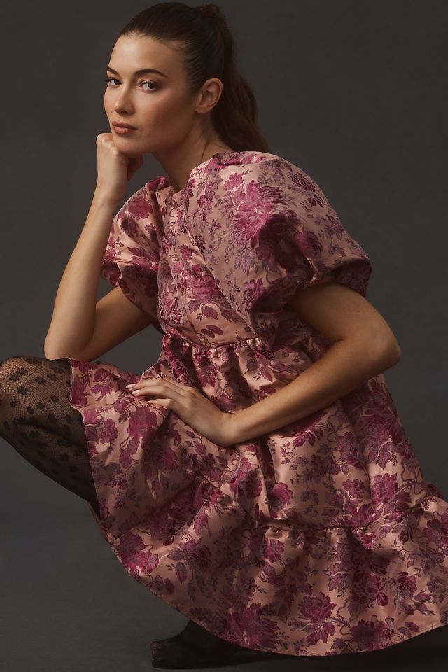 By Anthropologie Short-Sleeve Babydoll Mini Dress #2