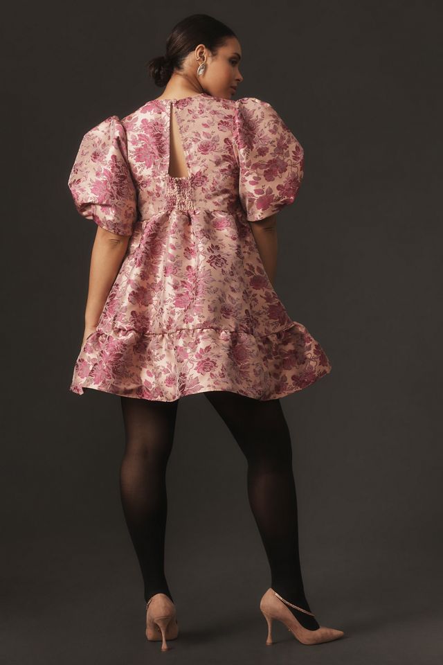 By Anthropologie Short-Sleeve Babydoll Mini Dress #6