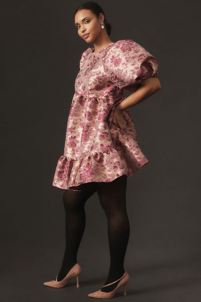 By Anthropologie Short-Sleeve Babydoll Mini Dress #7