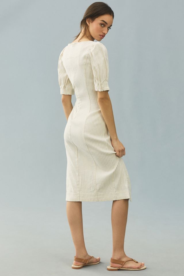 Pilcro Sweetheart Zip-Front Column Midi Dress #3