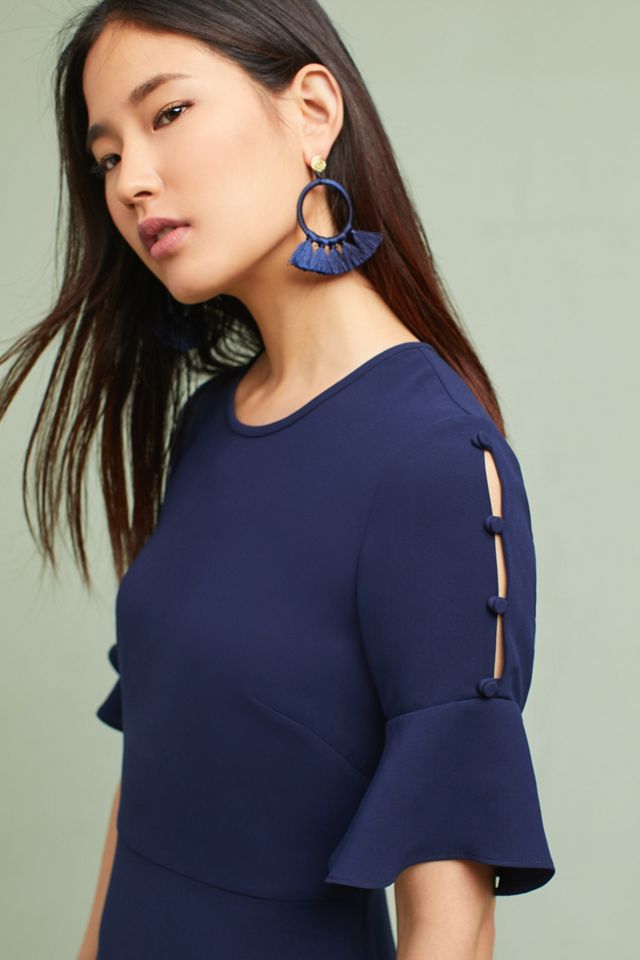 Shoshanna Flutter-Sleeve Dress #2