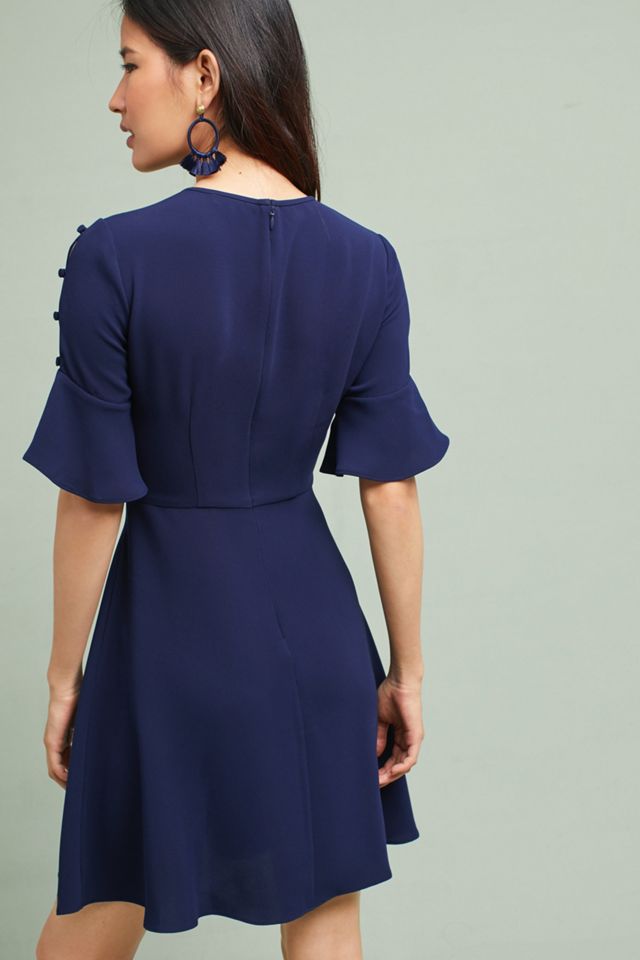 Shoshanna Flutter-Sleeve Dress #3