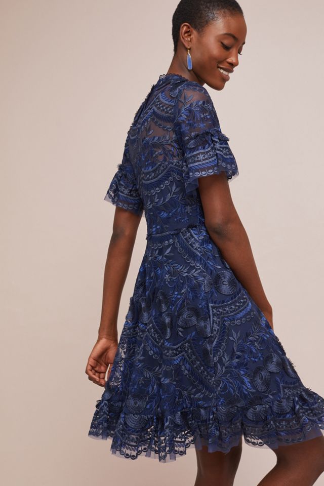 Shoshanna Blanche Embroidered Dress #1