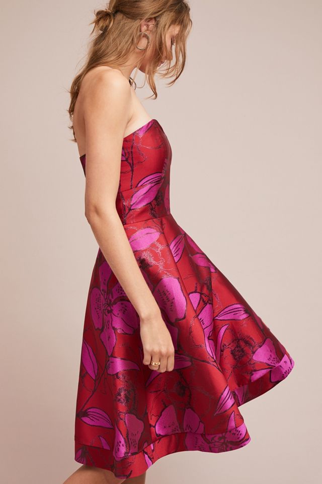 Shoshanna Jacquard Sweetheart Dress #1