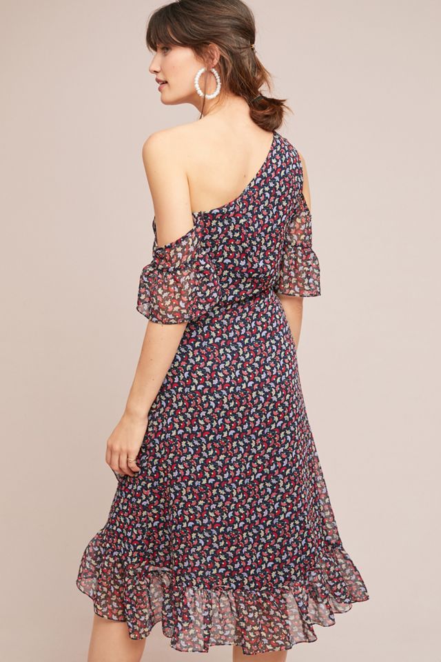 Shoshanna Skylar Open-Shoulder Dress #1