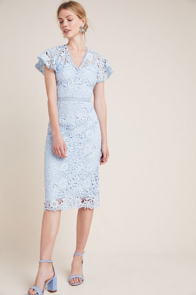 Shoshanna Taylor Lace Sheath Dress Anthropologie 