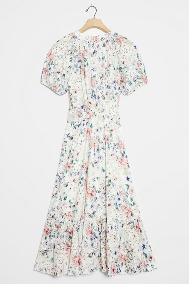Shoshanna Caricia Eyelet Midi Dress #1
