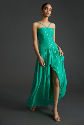 shoshanna green dress Shoshanna Kenlie Dress In Spring Green main image 1