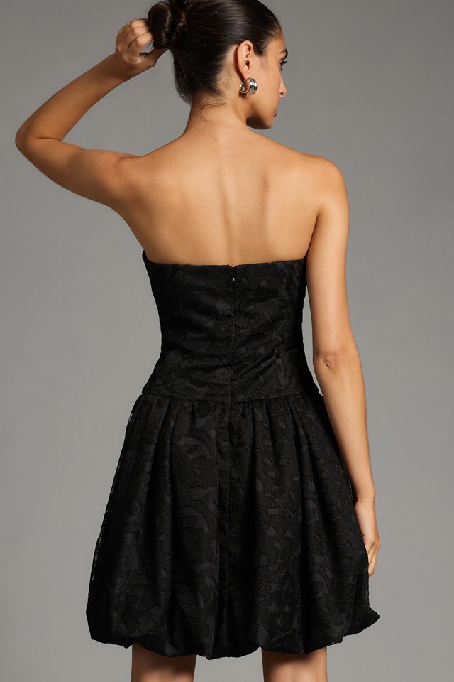 Shoshanna Strapless Drop-Waist Bubble Dress #1