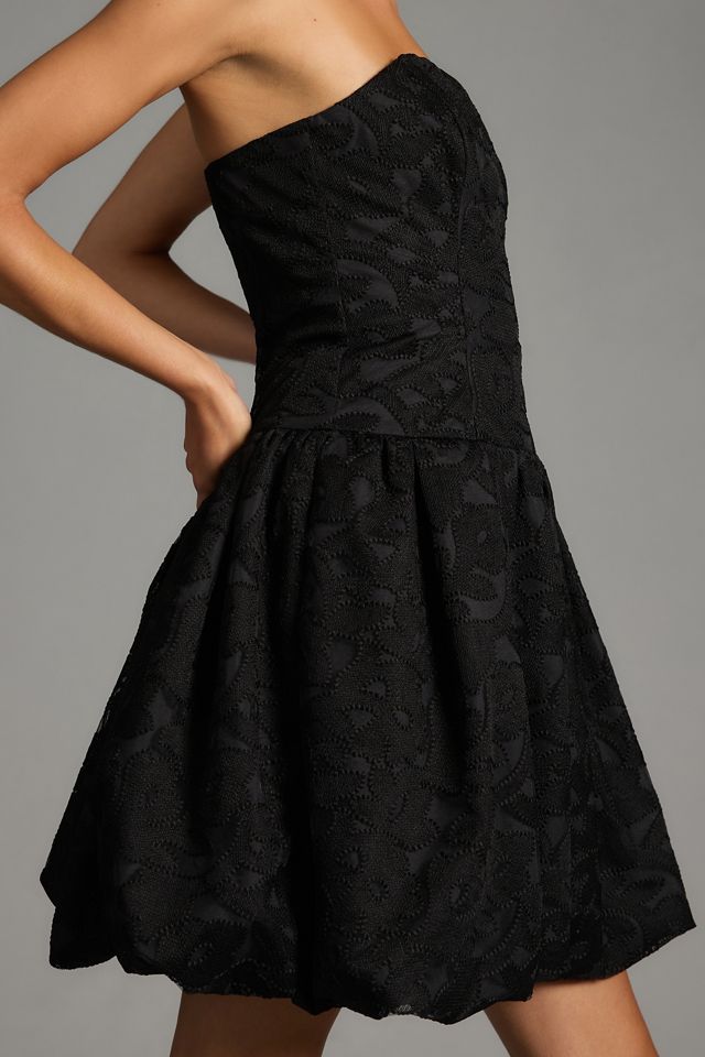 Shoshanna Strapless Drop-Waist Bubble Dress #2