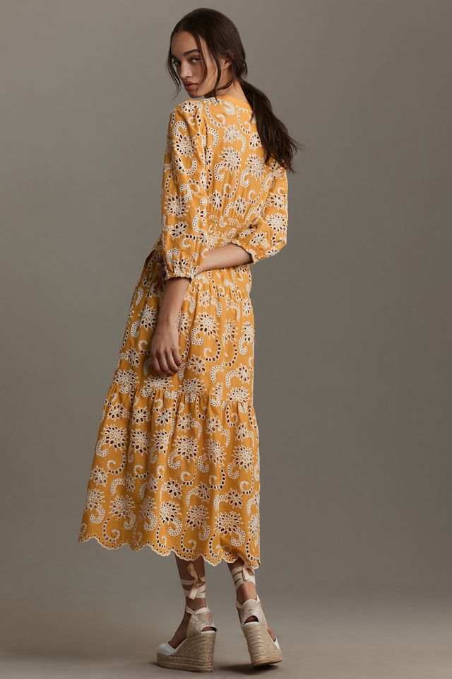 Shoshanna Sicily Eyelet Maxi Dress #1